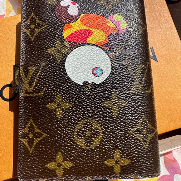 ❤️Louis Vuitton Monogram Murakami “Panda” Small Ring Agenda PM Diary Cover - Picture 3 of 15